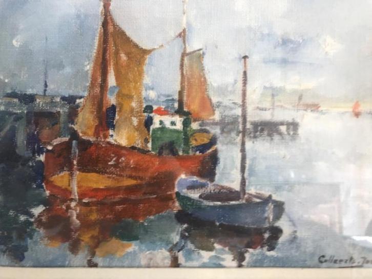 Jos Callaerts (1896 - 1965) - marine -olie op doek, Antiek en Kunst, Kunst | Litho's en Zeefdrukken, Ophalen of Verzenden