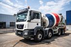 MAN TGS 32 360 BB+ LIEBHERR 9m3 (bj 2016), Auto's, Automaat, Achterwielaandrijving, MAN, Wit