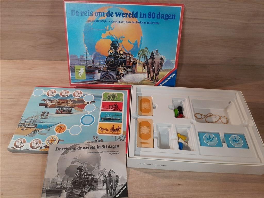 de reis om de wereld in 80 dagen - s5849, Hobby en Vrije tijd, Verzenden, Zo goed als nieuw
