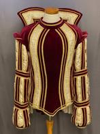 Bordeauxrood prinsenpak + steek in nette staat, maat XL, Kleding | Heren, Carnavalskleding en Feestkleding, Ophalen of Verzenden