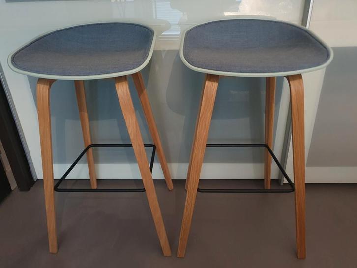 ***HAY AAS32 barkrukken/Hee Welling/NIEUW!(blauw&groen), Huis en Inrichting, Barkrukken, Nieuw, 60 tot 90 cm, Hout, Kunststof