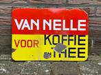 Emaille Reclamebord van Van Nelle Koffie Thee, Verzamelen, Verzenden, Gebruikt, Reclamebord