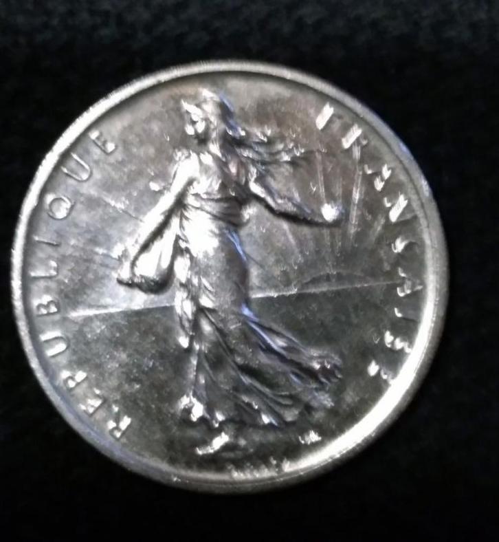 OUDE ZILVEREN MUNT VAN 5 FRANK, Postzegels en Munten, Munten | Europa | Niet-Euromunten, Losse munt, Frankrijk, Zilver, Verzenden