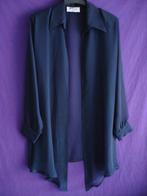 Doorzichtige overbloes met lange mouwen marineblauw., Taille 42/44 (L), Enlèvement ou Envoi, Paris Style, Porté