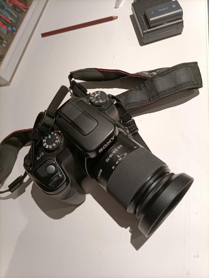 Kit débutant photographie : Sony A100 avec téléobjectif, Audio, Tv en Foto, Fotocamera's Digitaal, Gebruikt, Sony, Ophalen