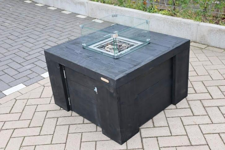 Vuurtafel Eagle Terrasverwarmer Black Wash, Jardin & Terrasse, Chauffage de terrasse, Comme neuf, Gaz, Sol, Enlèvement