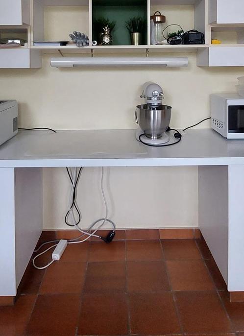 Retro metalen bureaulamp, Huis en Inrichting, Lampen | Overige, Gebruikt, Ophalen