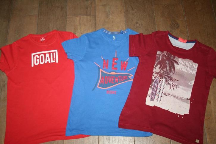Maat 152 - JBC - set van 3x T-shirt, Kinderen en Baby's, Kinderkleding | Maat 152, Zo goed als nieuw, Jongen, Shirt of Longsleeve