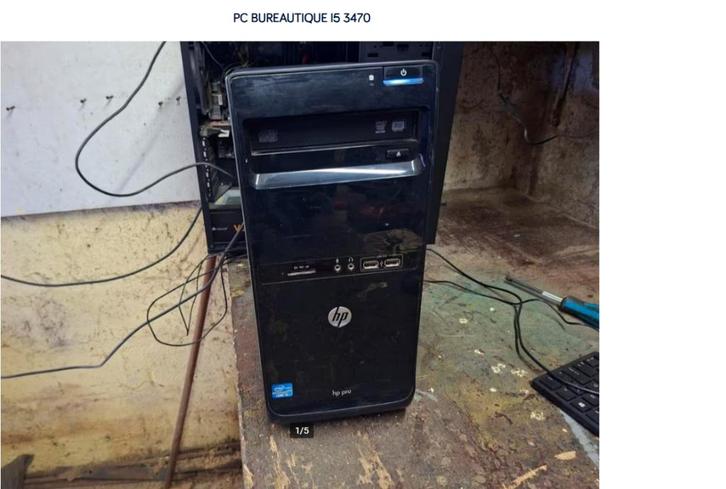 PC BUREAUTIQUE I5 3470, Computers en Software, Desktop Pc's, Gebruikt, 3 tot 4 Ghz, HDD, SSD, 8 GB, Met videokaart, Ophalen