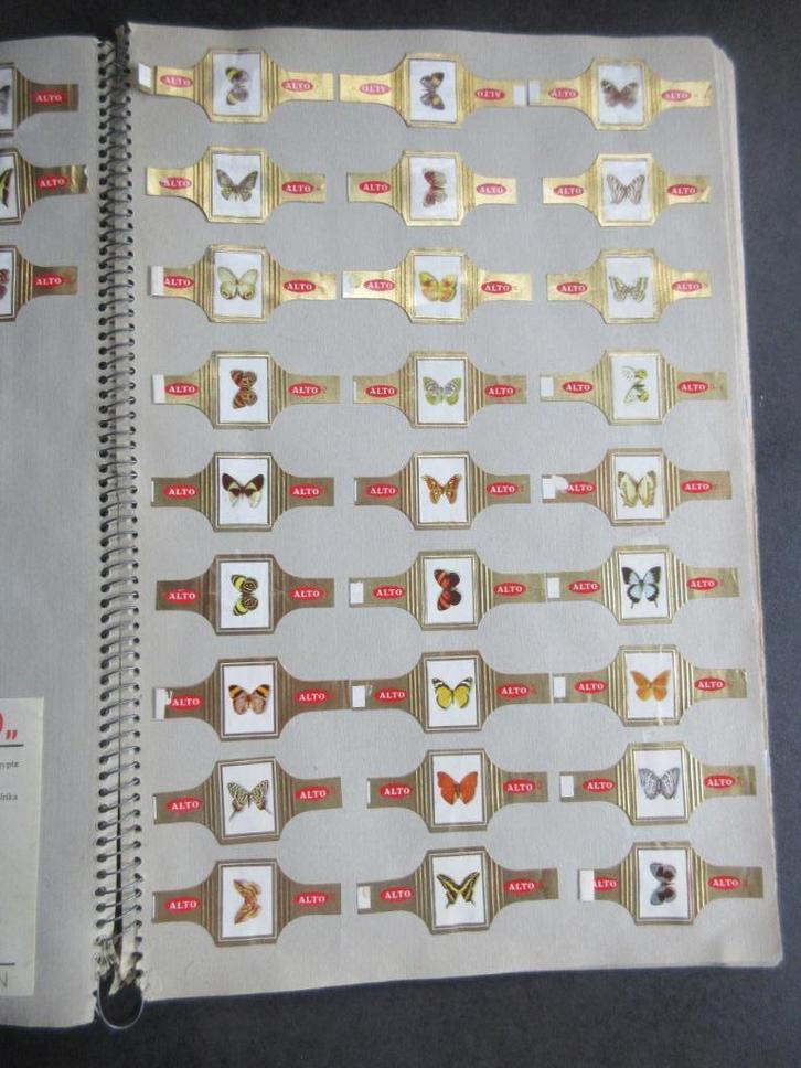 Sigarenbandjes reeks Alto Serie "Papilio" en verzameling, Verzamelen, Complete verzamelingen en Collecties, Ophalen of Verzenden