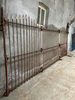 3 stuks oude antieke hekkens vol ijzer. Muurhekkens, Tuin en Terras, Ophalen, Gebruikt, IJzer, Sierhekwerk