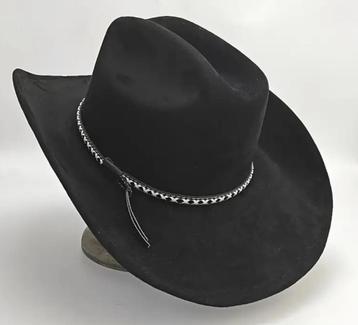 Cowboyhoed Suede Met Handgeweven Mesh Riem (Nieuw)  beschikbaar voor biedingen