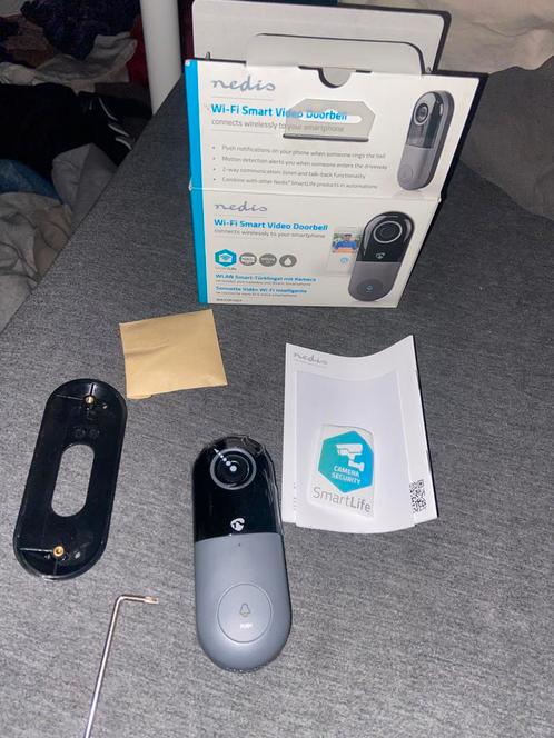 Nedis Wi-Fi Smart Video Doorbell 🤖, Huis en Inrichting, Deurbellen, Nieuw, Draadloos, Compatibel met smartphone, Ophalen