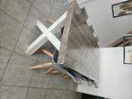 Eettafelstoelen grijs, Huis en Inrichting, Gebruikt, Vijf, Zes of meer stoelen, Ophalen, Hout