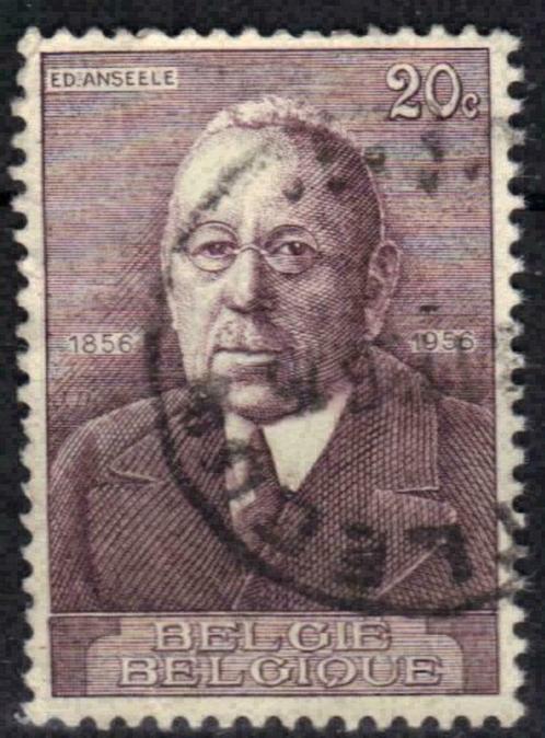 Belgie 1956 - Yvert/OBP 997 - Edward Anseele (ST), Postzegels en Munten, Postzegels | Europa | België, Gestempeld, Gestempeld