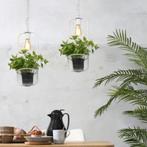 witte hanglamp met planthouder Florence, Huis en Inrichting, Lampen | Hanglampen, Modern, Ophalen of Verzenden, Zo goed als nieuw