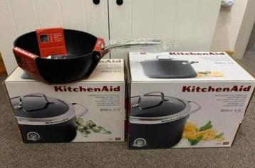 kitchenaid kookpottenset (2 kookpotten en 1 sauspan) NIEUW beschikbaar voor biedingen