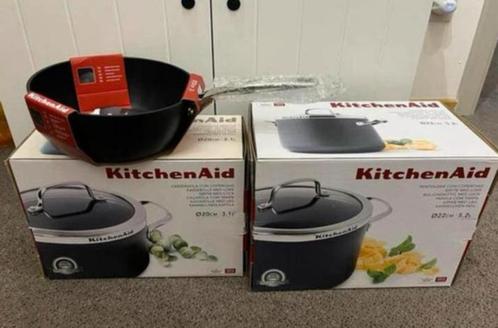 kitchenaid kookpottenset (2 kookpotten en 1 sauspan) NIEUW, Huis en Inrichting, Keuken | Potten en Pannen, Nieuw, Kookpan of Snelkookpan