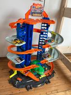 Dinogarage HotWheels + 10 auto’s, Ophalen, Gebruikt