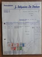 FAKTUUR SINT NIKLAAS 1945 : J.BELPAIRE-DE DECKER, Verzenden, Overige typen