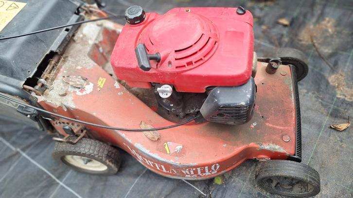 Queen Garden met Honda motor, Tuin en Terras, Grasmaaiers, Gebruikt, Benzine-grasmaaier, 50 cm of meer, Mulchfunctie, Opvangzak