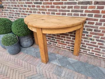 Vol eiken sidetable/wandconsole  beschikbaar voor biedingen