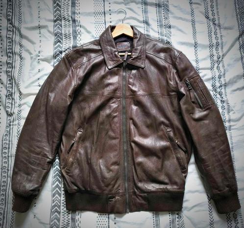 Maze aviator leren jas - maat medium, Kleding | Heren, Jassen | Winter, Zo goed als nieuw, Ophalen of Verzenden