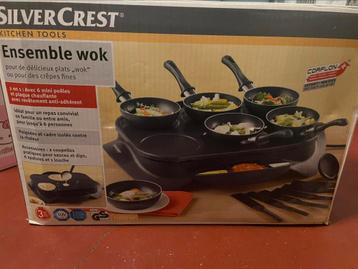  SilverCrest Wok Set – Elektrisch – Nieuw in doos beschikbaar voor biedingen