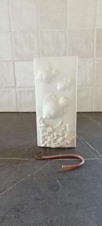 Humidificateur de radiateur en céramique avec motif de poiss
