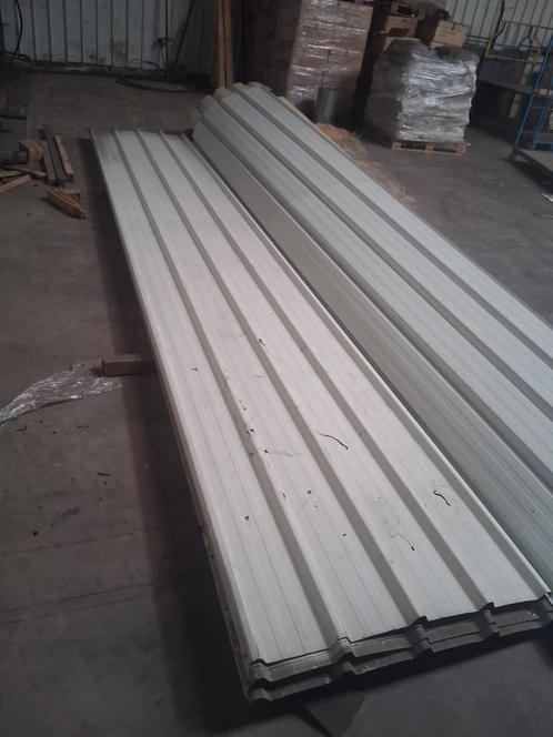 Metalen dakplaten >6m gebruikt als tussenwand, Doe-het-zelf en Bouw, Platen en Panelen, Zo goed als nieuw, Ophalen