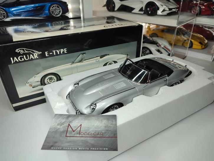 Jaguar E-Type 1/18 Autoart, Hobby en Vrije tijd, Modelauto's | 1:18, Zo goed als nieuw, Auto, Autoart, Ophalen of Verzenden