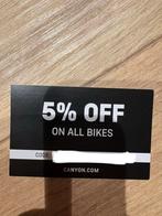 Unieke kortingscode voor Canyon fietsen & framesets, Fietsen en Brommers, Verzenden