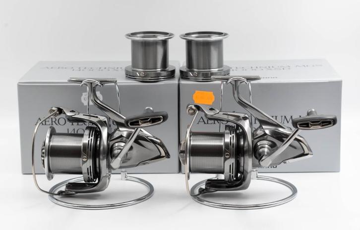 2x Shimano Aero Technium 14000 XSD, Watersport en Boten, Hengelsport | Karpervissen, Zo goed als nieuw, Molen, Ophalen of Verzenden