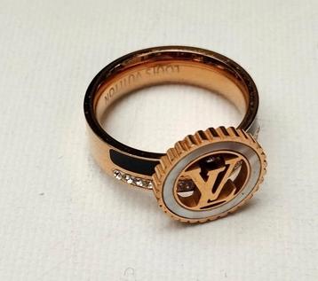 Bague à logo dorée Luis Vuitton  disponible aux enchères