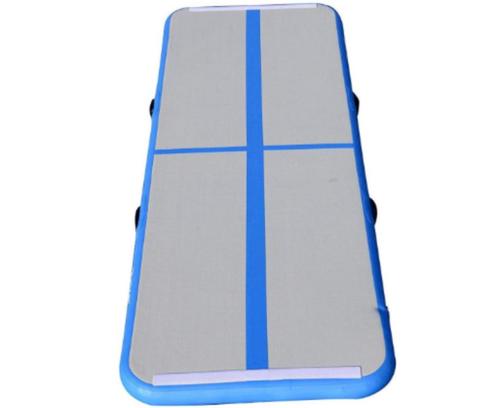 Professionele Airtrack 5m inclusief pomp, Sport en Fitness, Turnen, Zo goed als nieuw, Materiaal, Blauw, Ophalen of Verzenden