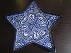 Grand plat oriental en céramique étoile blanche/bleue, Enlèvement