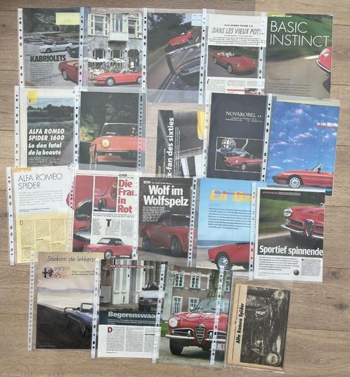 ALFA SPIDER - ARTIKELS, Boeken, Auto's | Folders en Tijdschriften, Ophalen of Verzenden