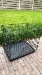 Zwarte hondenbench L45 B60 H50 cm, Dieren en Toebehoren, Ophalen, Gebruikt