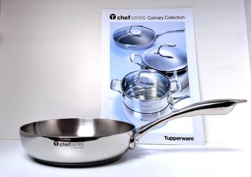 Tupperware Koekepan « Chef Séries » Inox - 20 cm, Huis en Inrichting, Keuken | Potten en Pannen, Nieuw, Koekenpan of Braadpan