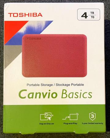 NEUF - Disque dur externe Toshiba Canvio Basics 4 To