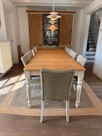Vincent Sheppard eettafel met 10 stoelen, Ophalen, Gebruikt, Eikenhout, 200 cm of meer
