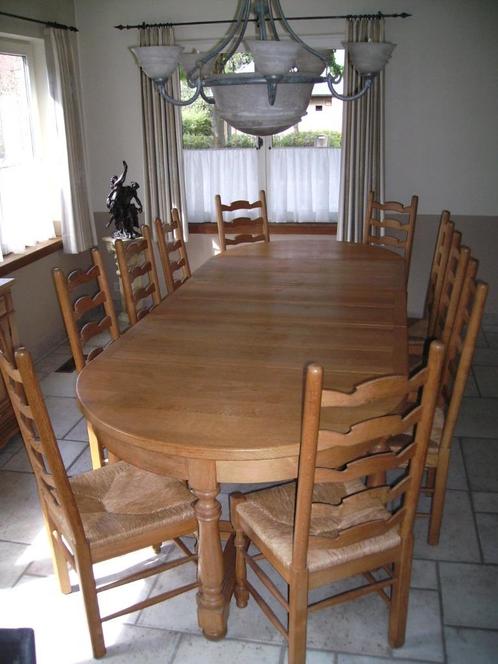Eiken tafel 3 meter, Huis en Inrichting, Tafels | Eettafels, Zo goed als nieuw, 100 tot 150 cm, 200 cm of meer, Vijf personen of meer