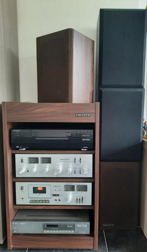 Vintage stereo-installatie Scott jaren '70, Audio, Tv en Foto, Stereoketens, Gebruikt, Cassettedeck, Cd-speler, Tuner of Radio