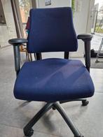 Bureaustoel, Ophalen, Gebruikt, Blauw, Bureaustoel