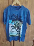 Blauwe T-shirt palmboom influx Medium, Kleding | Heren, Influx, Blauw, Maat 48/50 (M), Ophalen of Verzenden