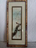 Japanse aquarel op Taisho-papier periode 1920 28/12cm, Antiek en Kunst, Kunst | Schilderijen | Klassiek, Ophalen of Verzenden