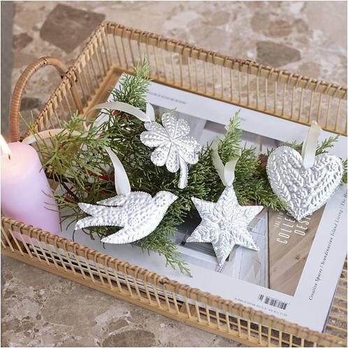 Mini Hobbyset Decoratie Kerstdecoratie Zilver Metaal, Hobby en Vrije tijd, Knutselen, Nieuw, Knutselwerk, Verzenden