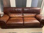 Lederen salon, Huis en Inrichting, Zetels | Zetels, Ophalen, Gebruikt