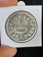 Frankrijk 5 francs 1833 MA, Postzegels en Munten, Ophalen of Verzenden, Frankrijk, Losse munt, Zilver