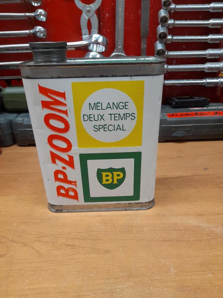 oude lege oliekan BP zoom 2-takt blend, Verzamelen, Merken en Reclamevoorwerpen, Gebruikt, Overige typen, Verzenden